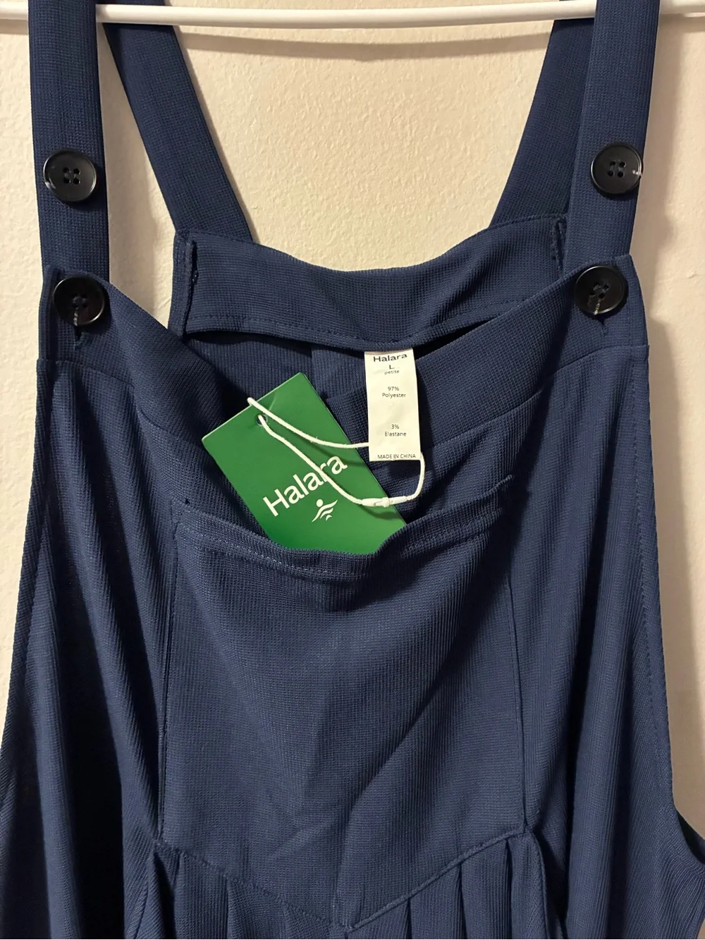 NEW Halara Dark Blue Overalls - large